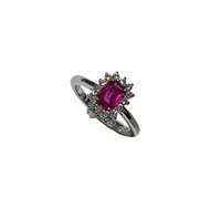 Anello Crivelli Donna in Oro bianco Rubino 0.54 Ct 88849926 - 88849926